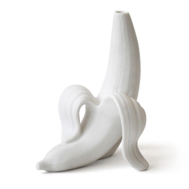 Banana Bud Vase, weiß von Jonathan Adler